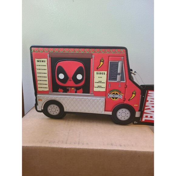 Loungefly Marvel Deadpool Pop! Chimichanga Truck Crossbody Bag SUPER CUTE - Picture 1 of 2